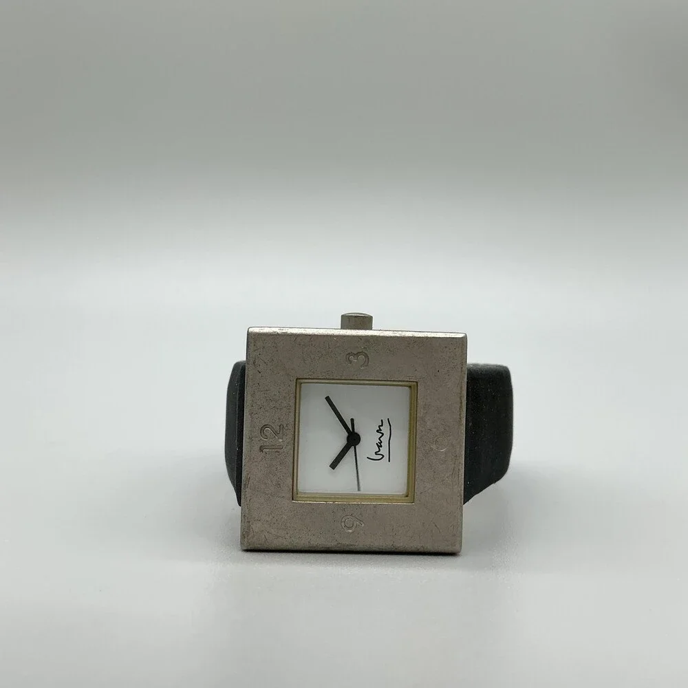 Projects Michael Graves Womens Watch 30mm Square Dial Silver Tone New Battery